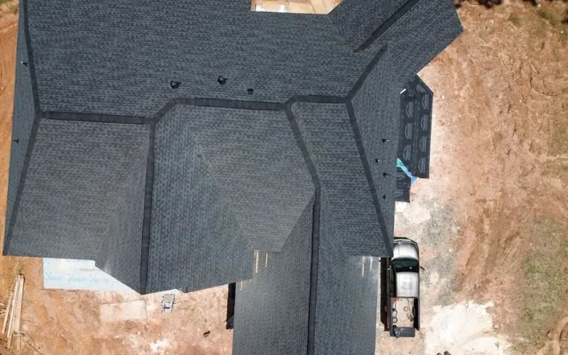 Best Dunwoody Roofer team performing a free roof inspection on a residential home in Dunwoody, GA